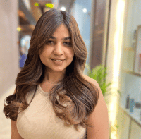 Ash brown balayage ombre